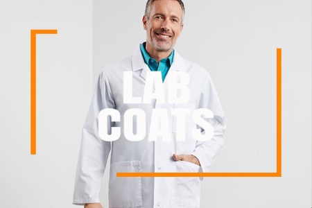 High visibility safety vest and labcoats designed for safety and protection in work environments